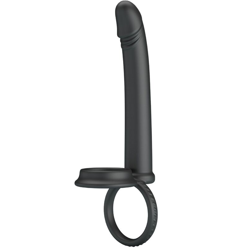 PRETTY LOVE – DILLION DOUBLE PENETRATION DOUBLE COCK RING BLACK