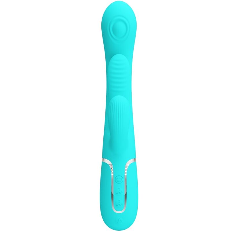 PRETTY LOVE – SHANIA TRIPLE RABBIT MULTIFUNCTION VIBRATOR 3 IN 1 BLUE
