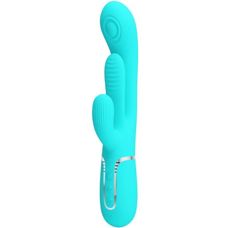 PRETTY LOVE – SHANIA TRIPLE RABBIT MULTIFUNCTION VIBRATOR 3 IN 1 BLUE