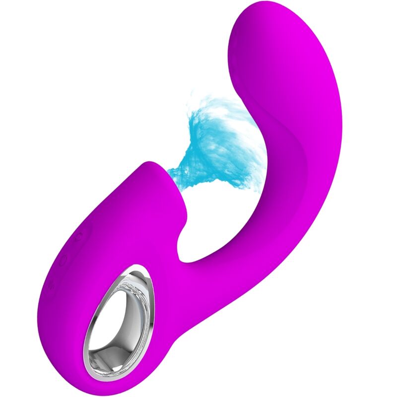 PRETTY LOVE – SIBEL SIBEL G-SPOT VIBRATOR + CLITORIS STIMULATOR 10 VIBRATIONS PURPLE