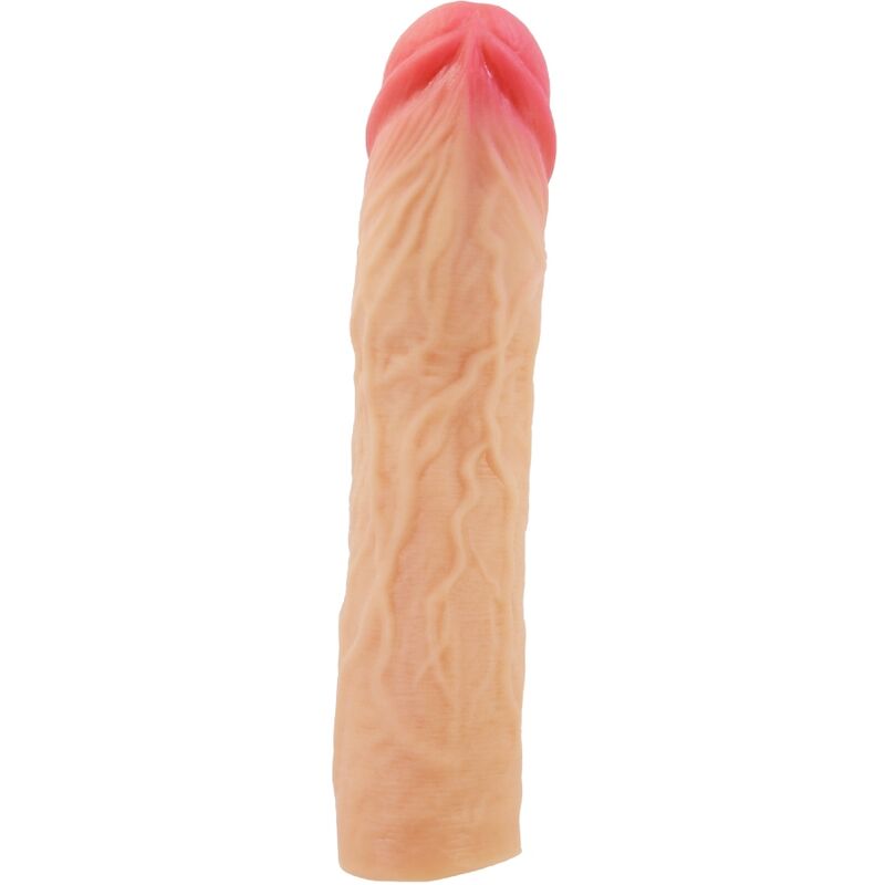 PRETTY LOVE – DEREK PENIS SLEEVE WITH 7.6 CM EXTENSION FLESH
