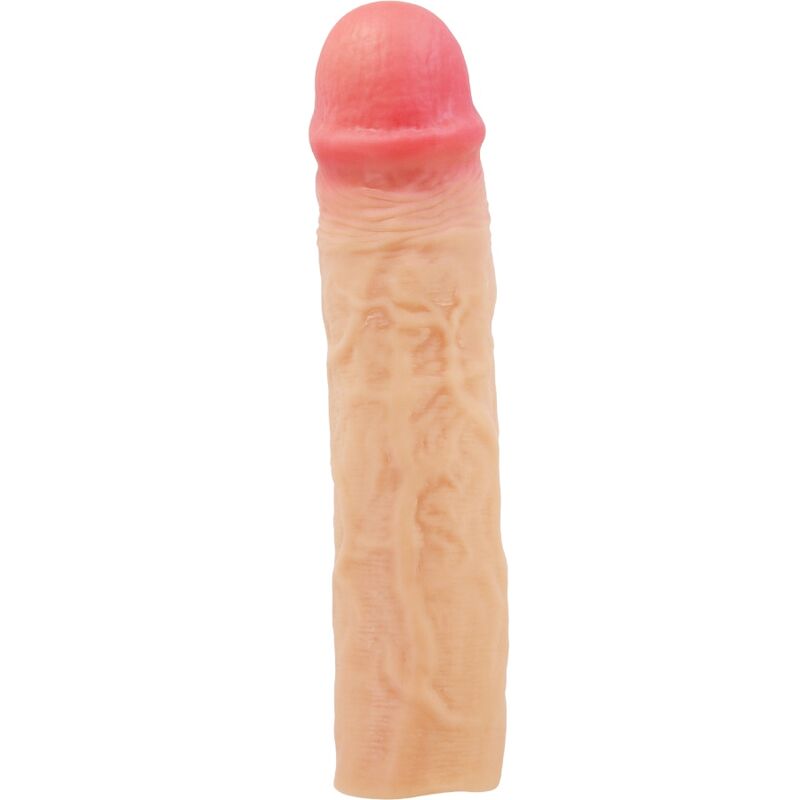 PRETTY LOVE – DEREK PENIS SLEEVE WITH 7.6 CM EXTENSION FLESH