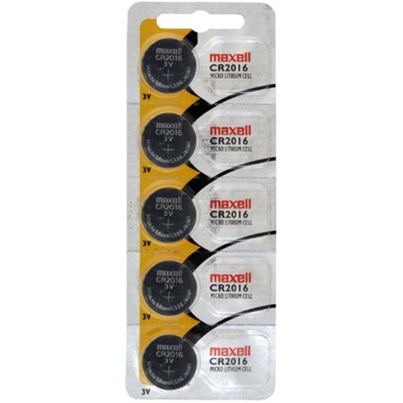MAXELL – CR2016 3V LITHIUM BUTTON CELL BLISTER*5
