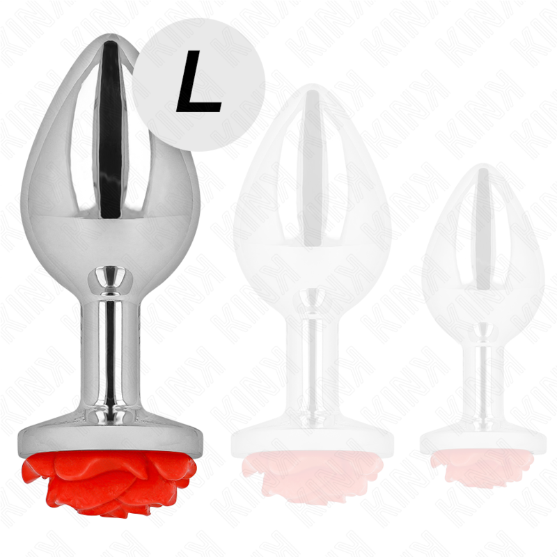 KINK – PLUG ANAL ROSE RED SIZE L