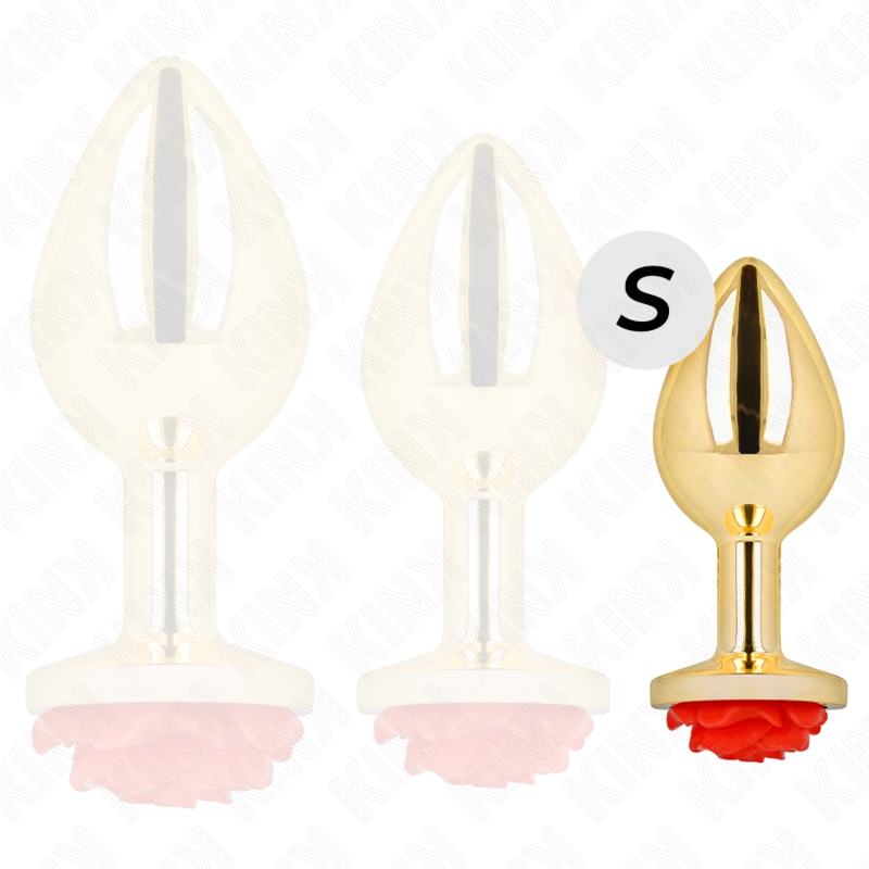 KINK -  PLUG ANAL GOLD ROSE RED SIZE S - Image 3