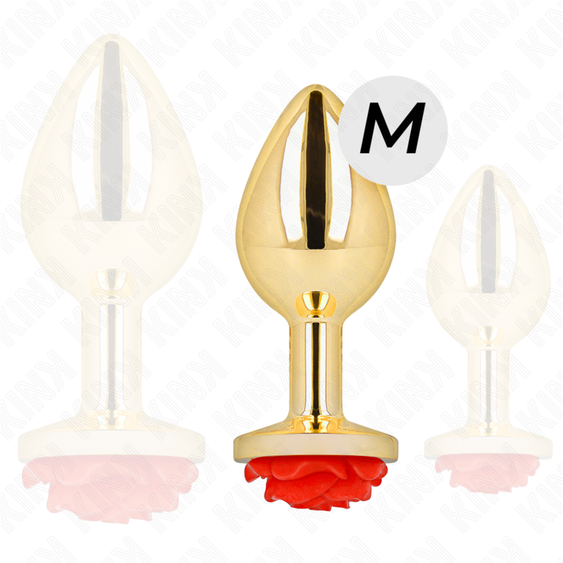 KINK –  PLUG ANAL GOLD ROSE RED SIZE M