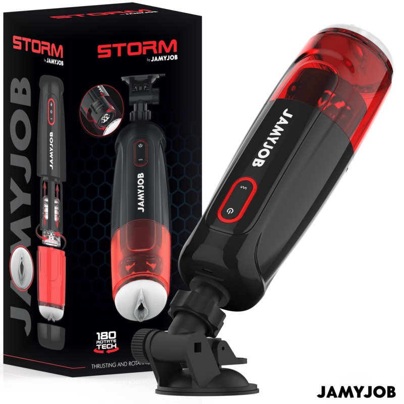 JAMYJOB – STORM AUTOMATIC VAGINA MASTURBATOR 10 ROTATION AND THRUST MODES