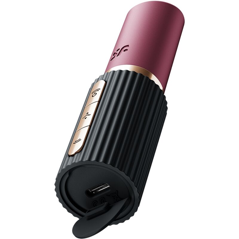 SATISFYER – PRO 2 KISS WAVE CLITORIS STIMULATOR GARNET / BLACK