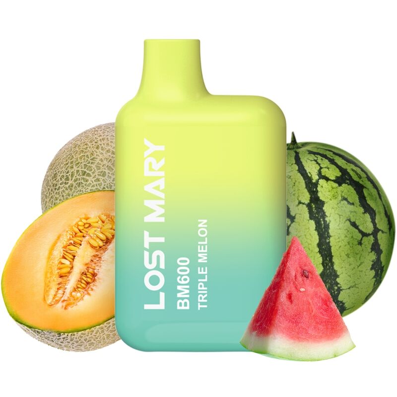 LOST MARY – BM600 NICOTINE VAPER 2% DISPOSABLE TRIPLE MELON