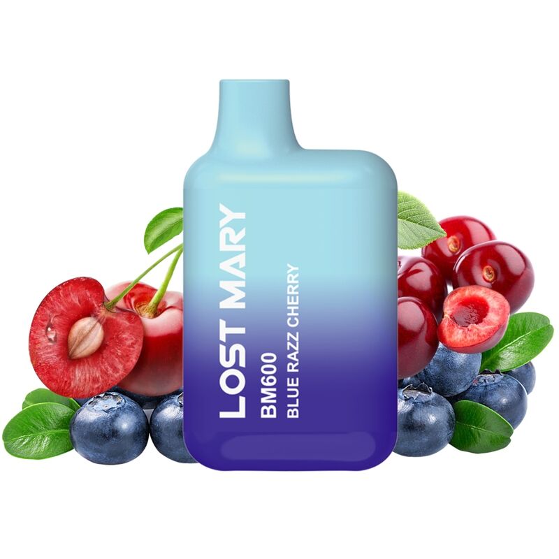 LOST MARY – BM600 NICOTINE VAPER 2% DISPOSABLE BLUE RAZZ CHERRY