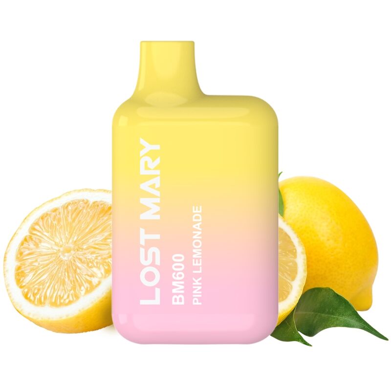 LOST MARY – BM600 NICOTINE VAPER 2% DISPOSABLE PINK LEMONADE