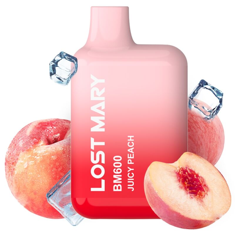 LOST MARY – BM600 NICOTINE VAPER 2% DISPOSABLE JUICY PEACH