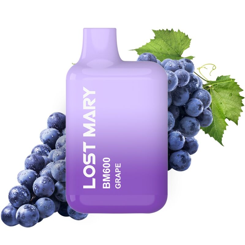 LOST MARY – BM600 NICOTINE VAPER 2% DISPOSABLE GRAPE