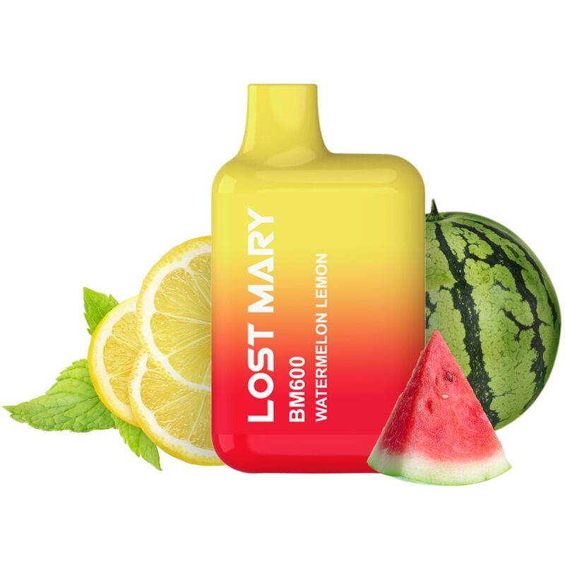 LOST MARY – BM600 NICOTINE VAPER 2% DISPOSABLE WATERMELON LEMON