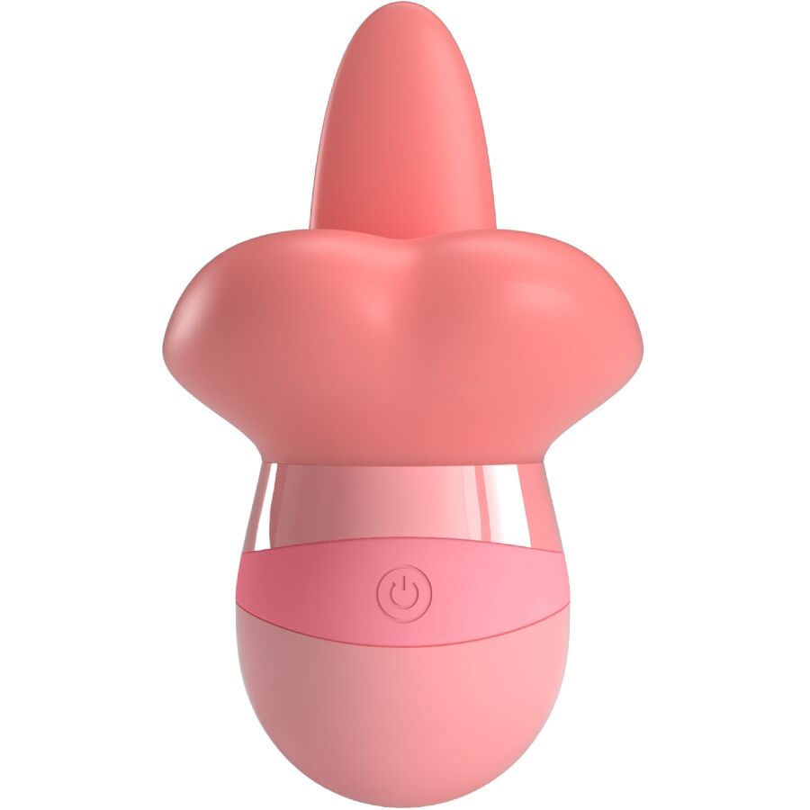 PRETTY LOVE – KYLEE TONGUE CLITORIS STIMULATOR 10 VIBRATIONS NUDE PINK