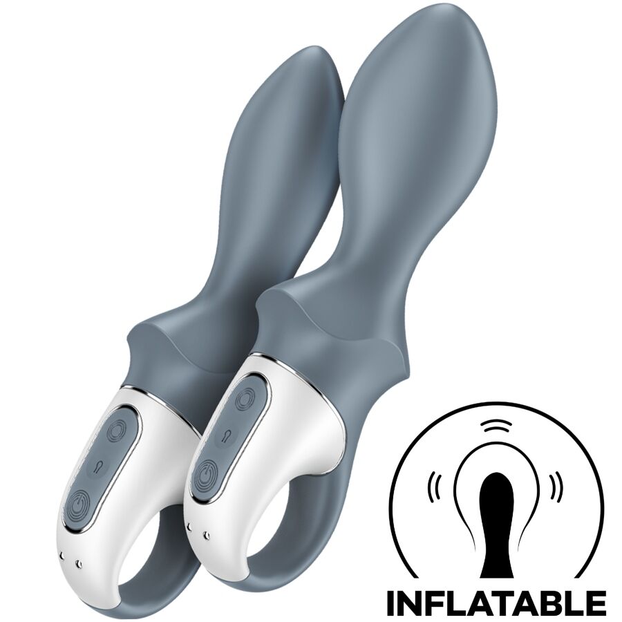 SATISFYER – AIR PUMP BOOTY 1 ANAL INFLATABLE VIBRATOR GREY