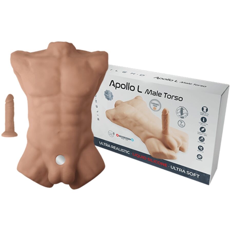 SILEXD – APOLLO L REALISTIC MALE TORSO CARAMEL