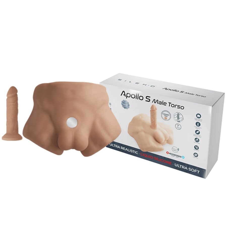 SILEXD – APOLLO S REALISTIC HALF MALE TORSO CARAMEL