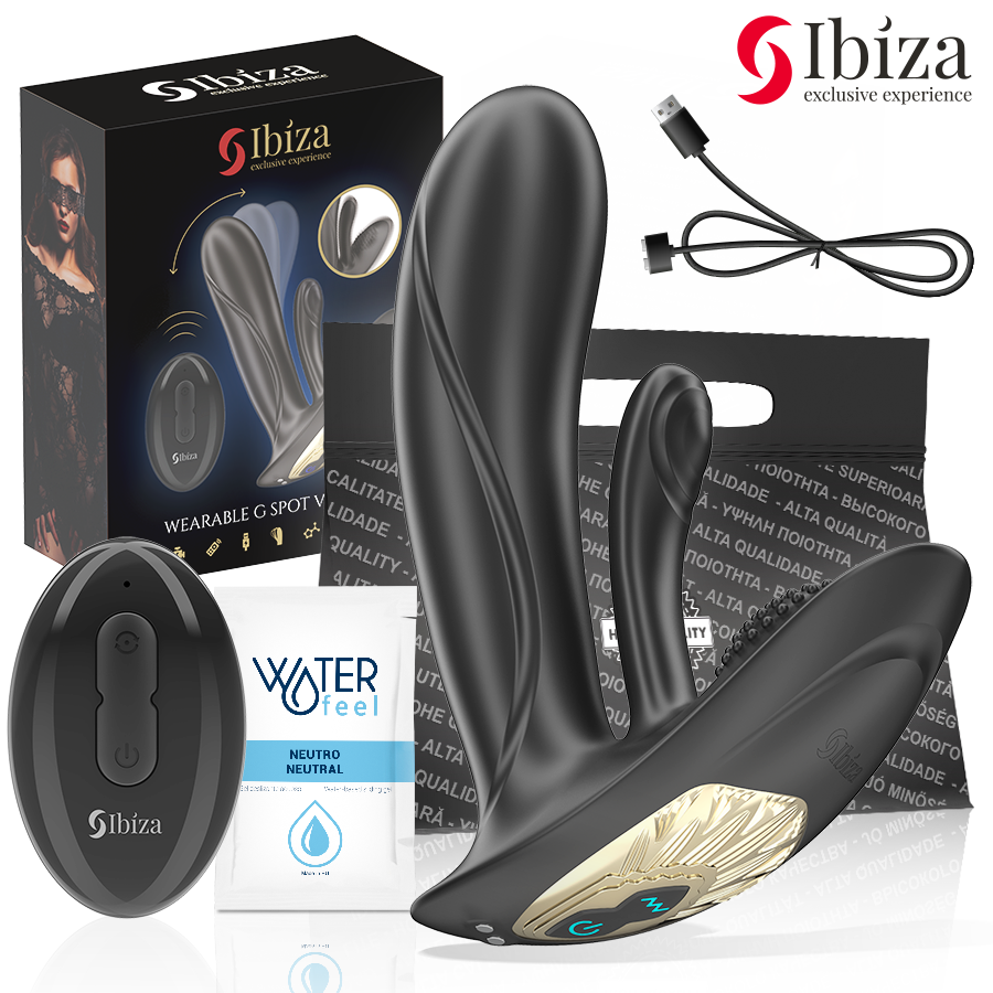 IBIZA – WEARABLE VIBRATOR WITH G-SPOT AND CLITORIS STIMULATION WITH REMOTE CONTROL