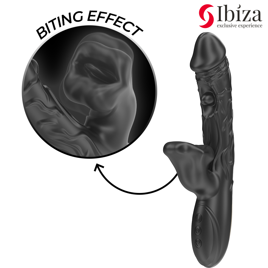 IBIZA - VIBRATOR AND CLITORIS STIMULATOR WITH BITING AND ROTATION EFFECT - Image 4