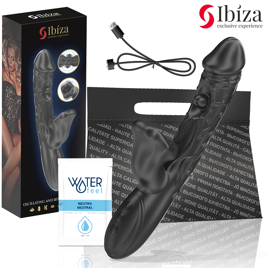 IBIZA – VIBRATOR AND CLITORIS STIMULATOR WITH BITING AND ROTATION EFFECT