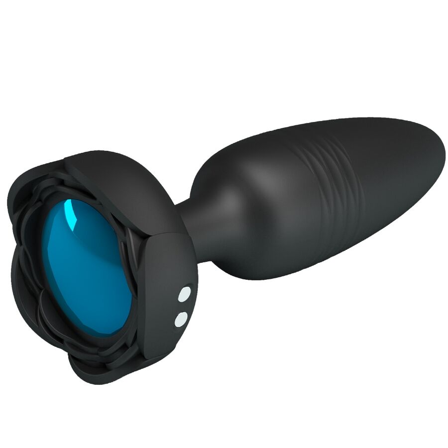 PRETTY LOVE – TARION ANAL PLUG WITH  LED LIGHT BLACK 12.5 CM