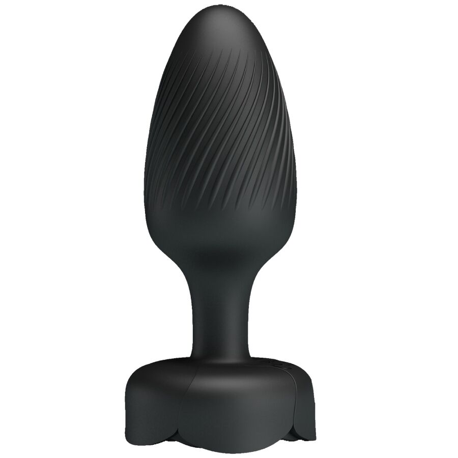 PRETTY LOVE – OSBORN ANAL PLUG WITH  LED LIGHT BLACK 9.8 CM