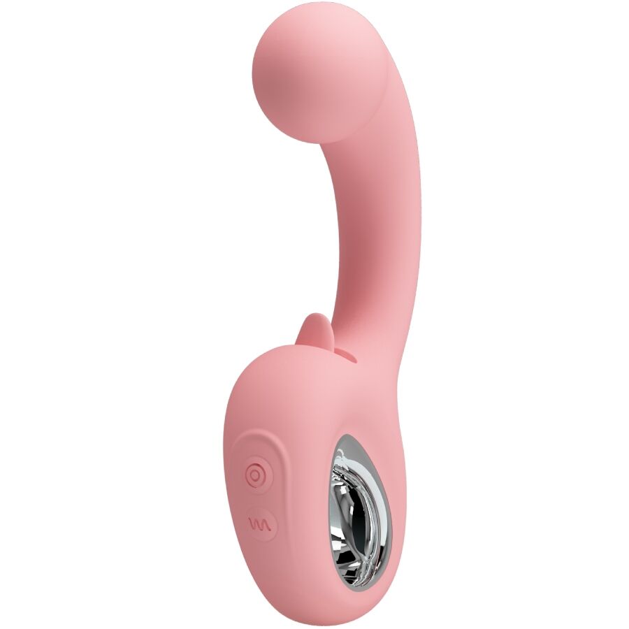PRETTY LOVE – ERYNNYES G-SPOT VIBRATOR + CLITORIS STIMULATOR 10 VIBRATIONS PINK