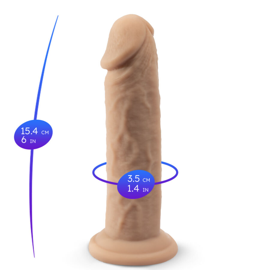 SILEXD - REALISTIC PENIS MODEL 2 THERMOREACTIVE SILICONE 15.4 CM - Image 4