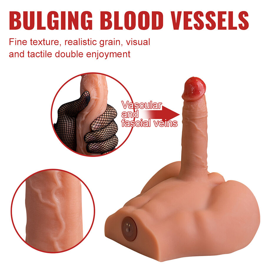 XISE – PEEL DILDO ASS REALISTIC DILDO MASTURBATOR FRONT POSITION WITH THRUSTING 17.5 CM