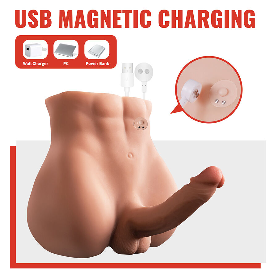 XISE – BERTLETT DILDO ASS REALISTIC DILDO AND ANUS MASTURBATOR FRONT POSITION WITH THRUSTING 18 CM