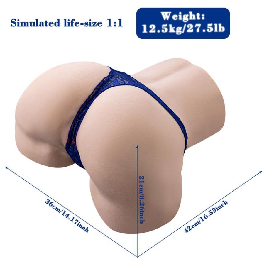 XISE – GINA MULTIPOSITION REALISTIC VAGINA MASTURBATOR WITH VIBRATION AND REMOTE CONTROL