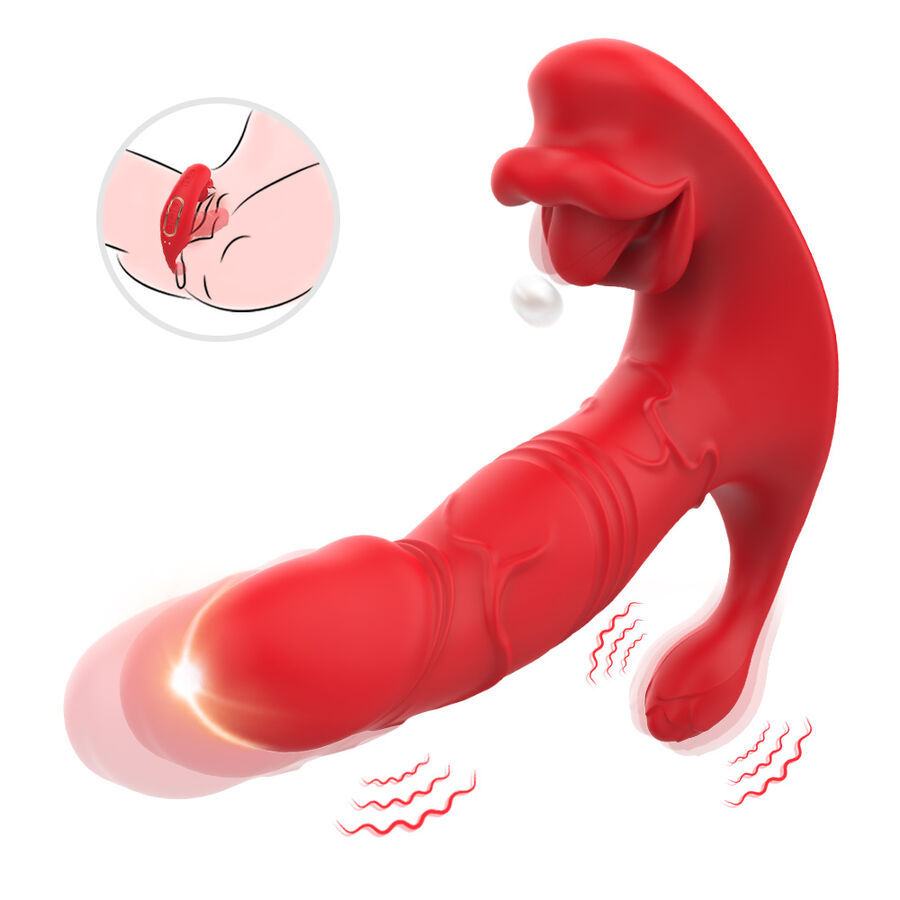 ARMONY – ANAL VIBRATOR PANTY C AND G-SPOT STIMULATOR REMOTE CONTROL RED