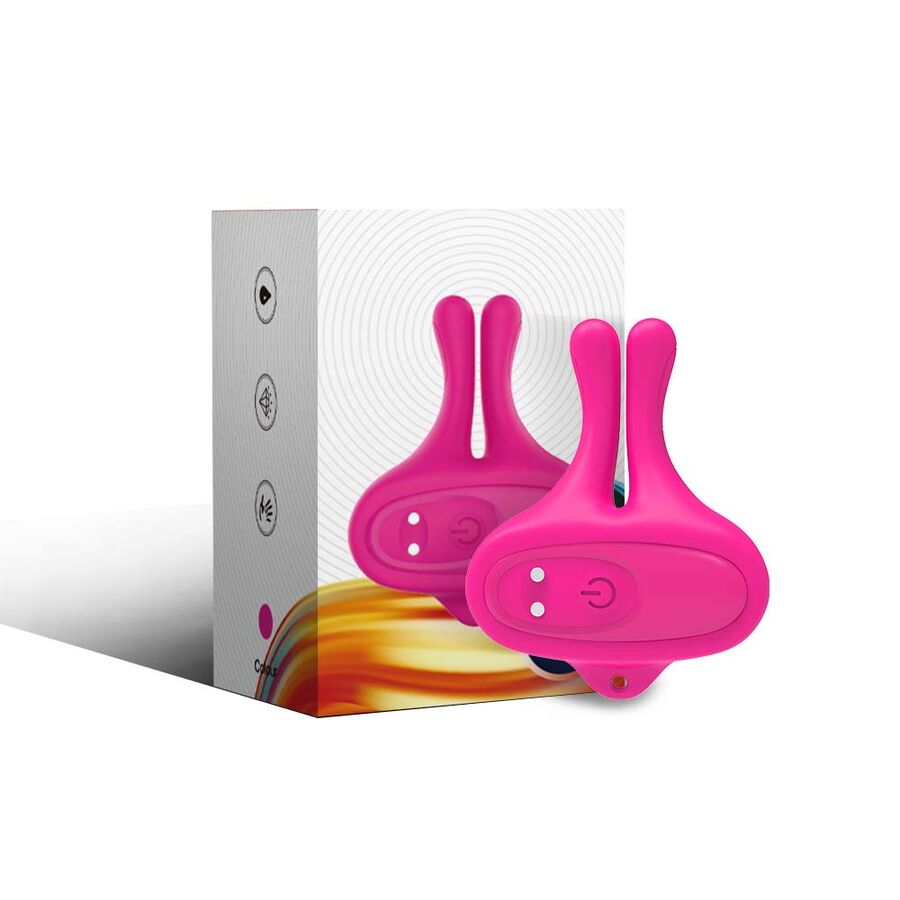 ARMONY – RABBIT SHAPE VIBRATION MAGNETIC NIPPLE CLAMPS PINK