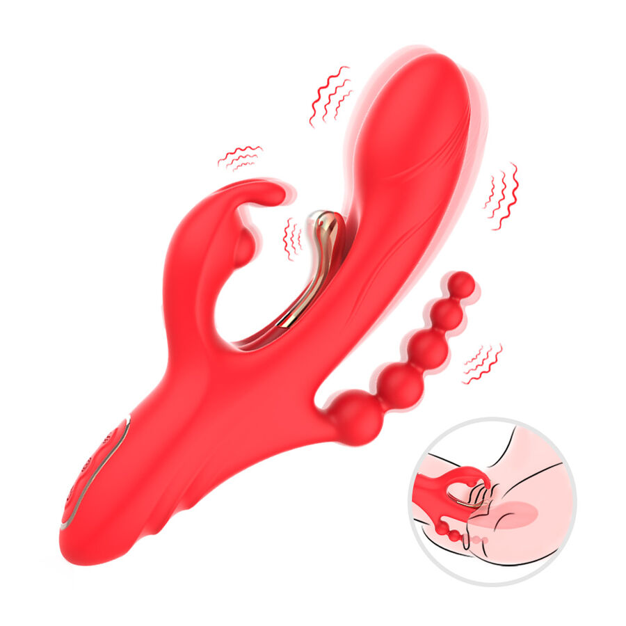 ARMONY – G-SPOT AND CLITORIS STIMULATOR VIBRATOR RED