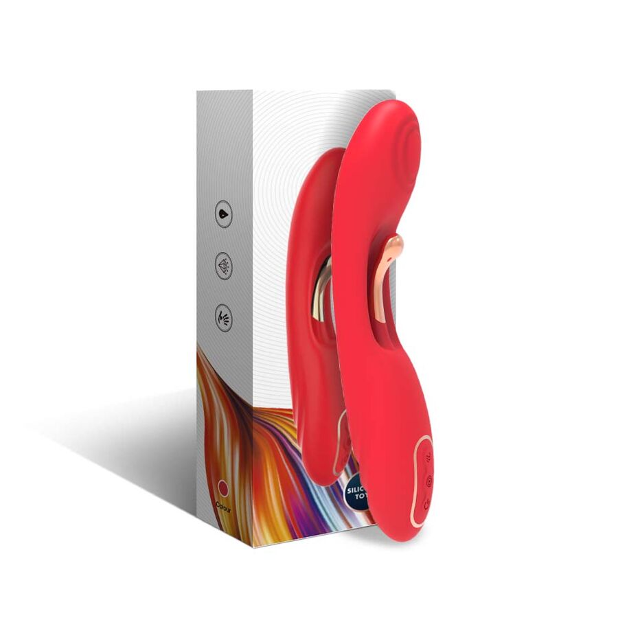 ARMONY – VIBRATOR WITH OSCILLATING TONGUE RED