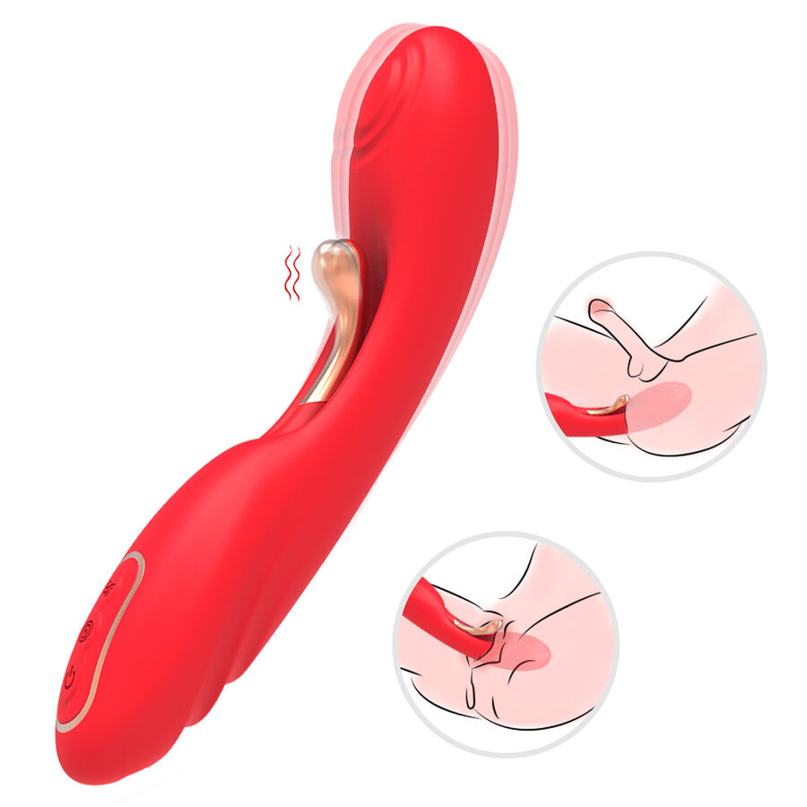 ARMONY – VIBRATOR WITH OSCILLATING TONGUE RED