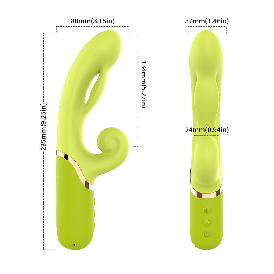 ARMONY - INFLABE POINT A TO STIMULATOR VIBRATOR GREEN - Image 5