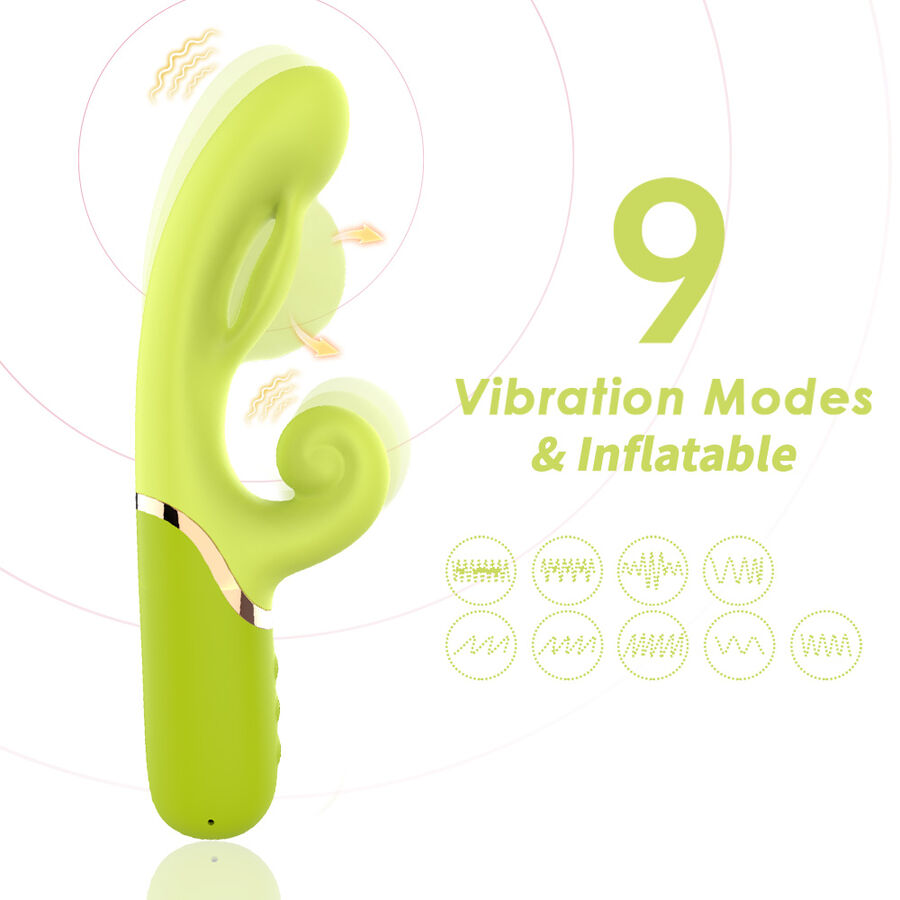 ARMONY - INFLABE POINT A TO STIMULATOR VIBRATOR GREEN - Image 3
