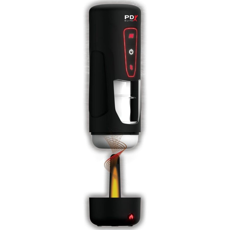 PDX ELITE – MILK ME HOTTER AUTOMATIC MASTURBATOR WITH THRUSTING AND HEAT EFFECT VIBRATION