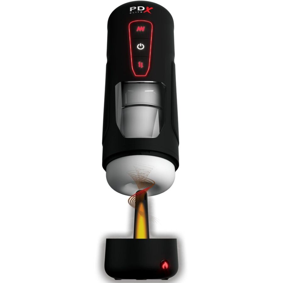 PDX ELITE – MILK ME HOTTER AUTOMATIC MASTURBATOR WITH THRUSTING AND HEAT EFFECT VIBRATION