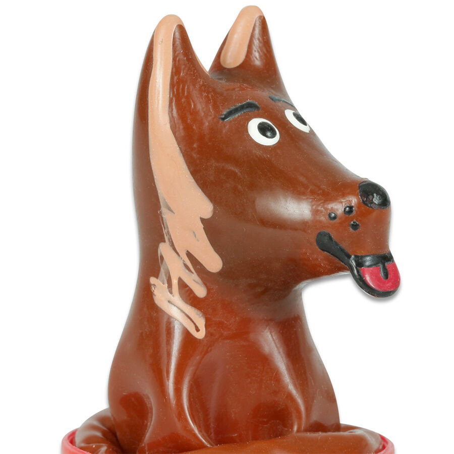 CONDOMERIE – HANDPAINTED NOVELTY CONDOMS DOG