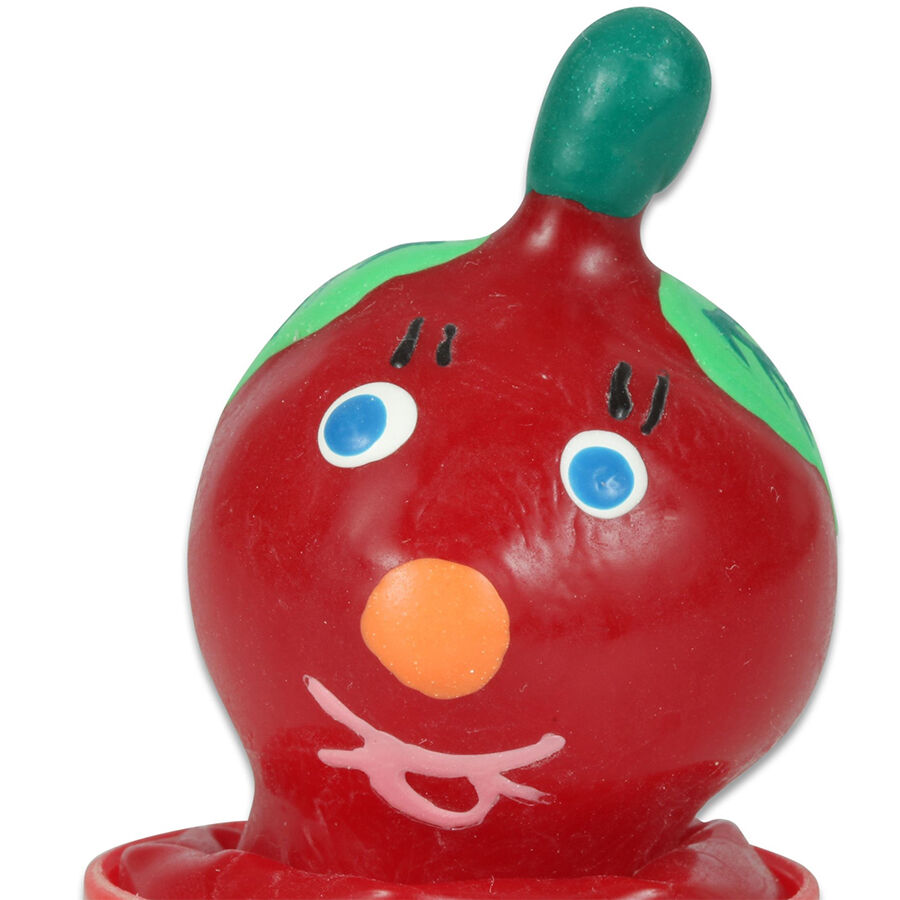 CONDOMERIE – HANDPAINTED NOVELTY CONDOMS TOMATO