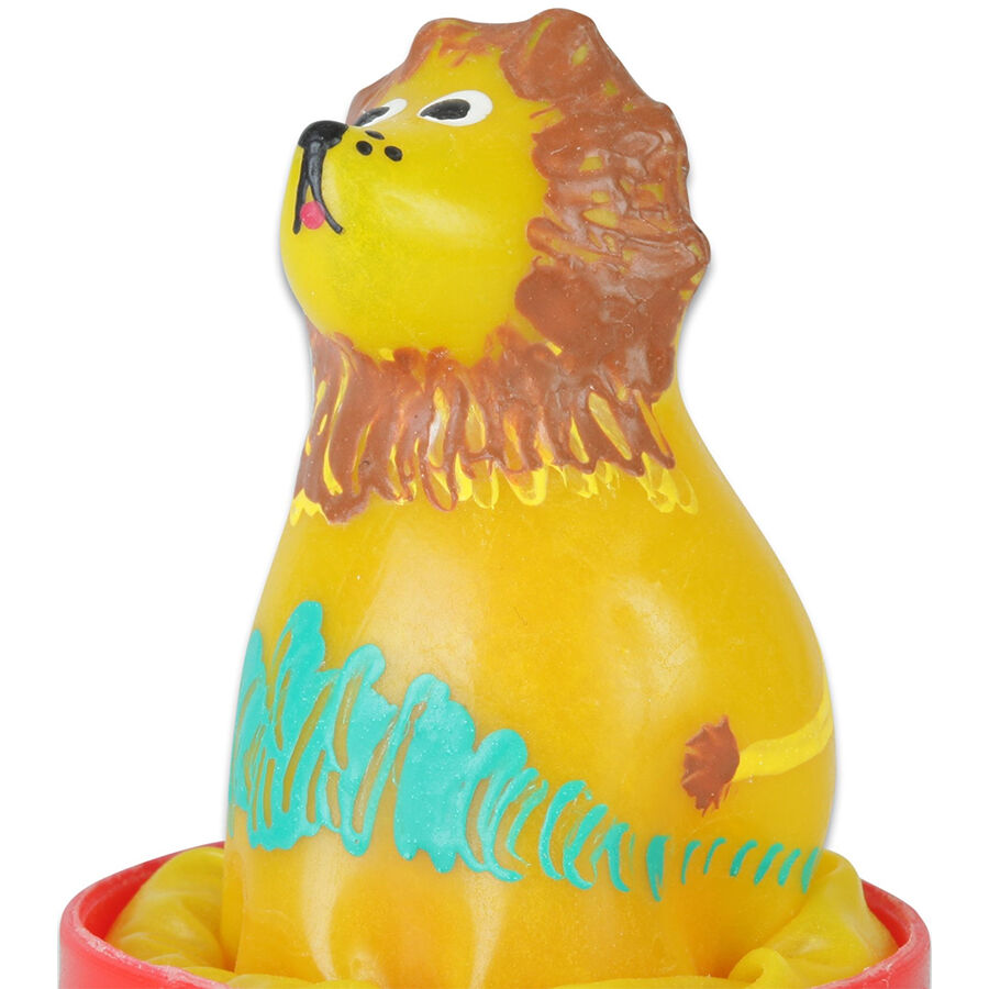 CONDOMERIE – HANDPAINTED NOVELTY CONDOMS SITTING LION