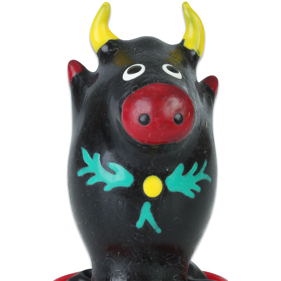 CONDOMERIE – HANDPAINTED NOVELTY CONDOMS BULL BLACK MODEL 1