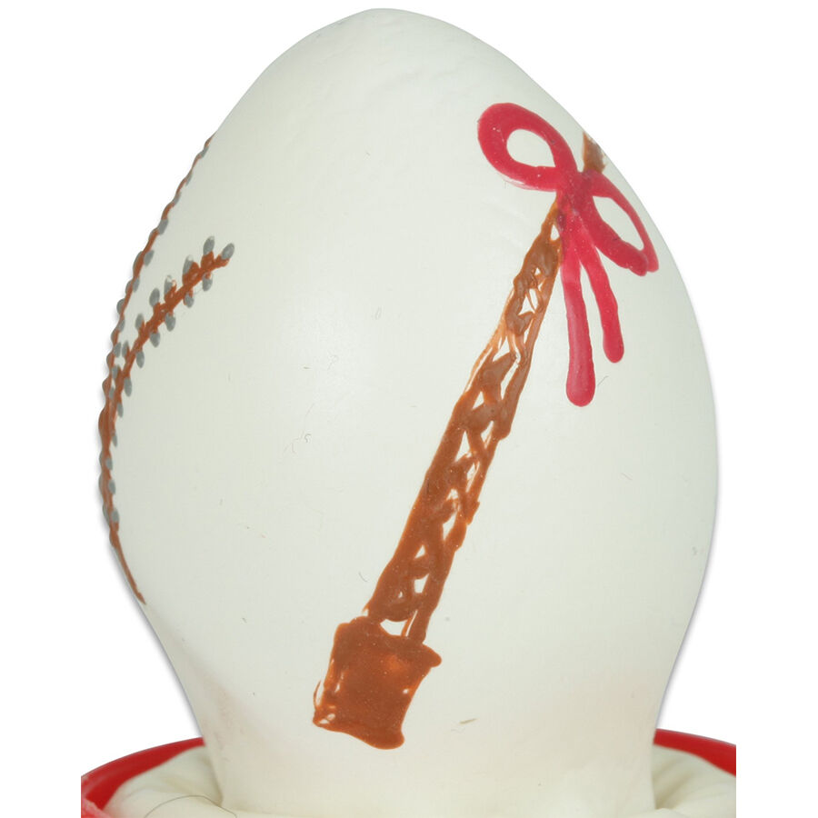 CONDOMERIE – HANDPAINTED NOVELTY CONDOMS EASTER EGG WHITE