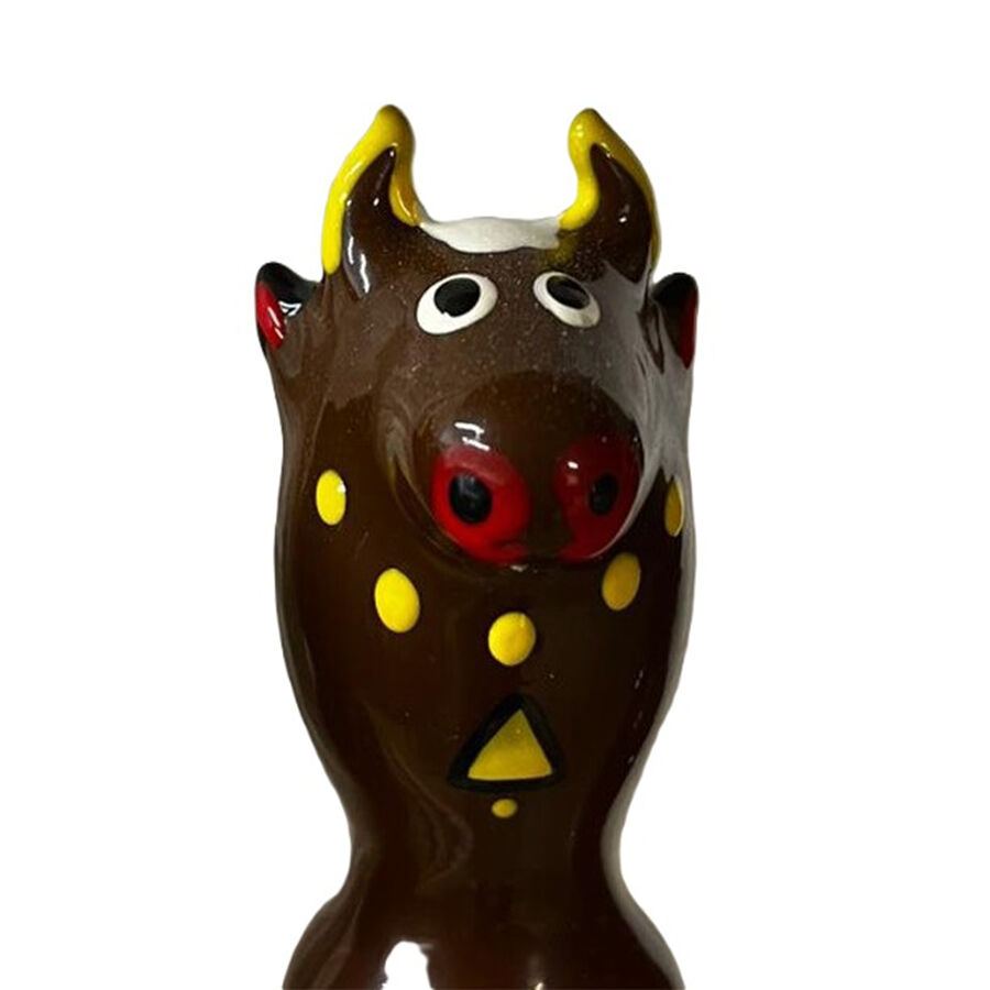 CONDOMERIE – HANDPAINTED NOVELTY CONDOMS BULL BLACK MODEL 2