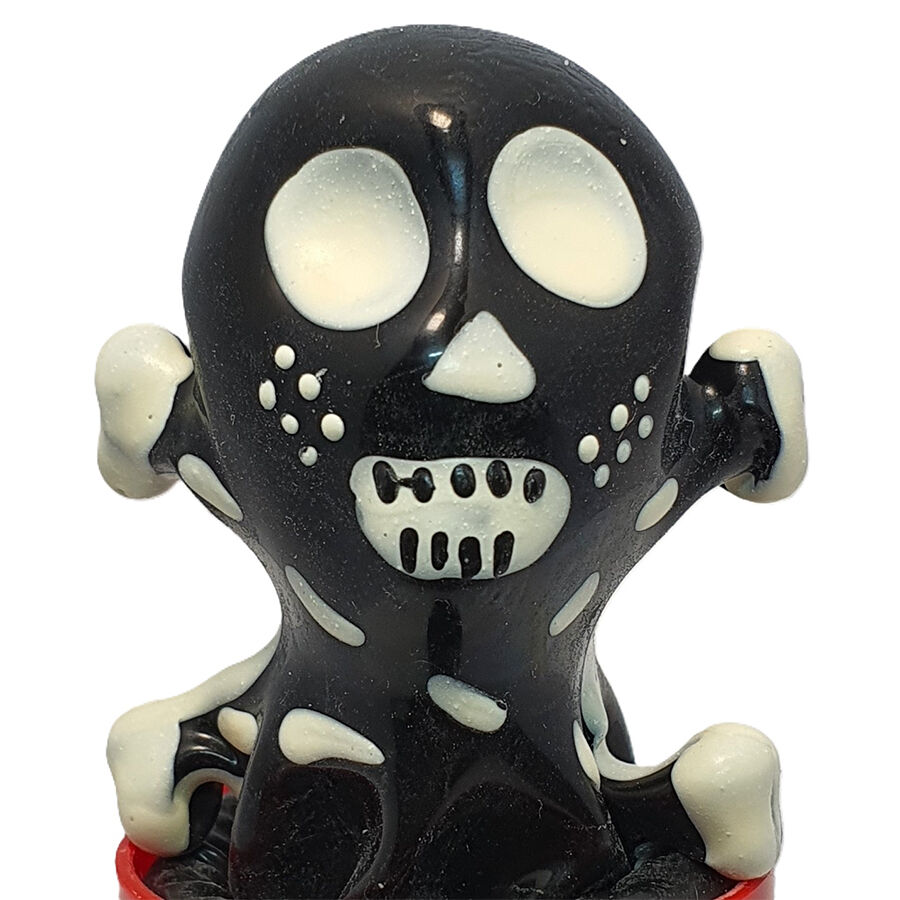 CONDOMERIE – HANDPAINTED NOVELTY CONDOMS SKULL BLACK MODEL 2