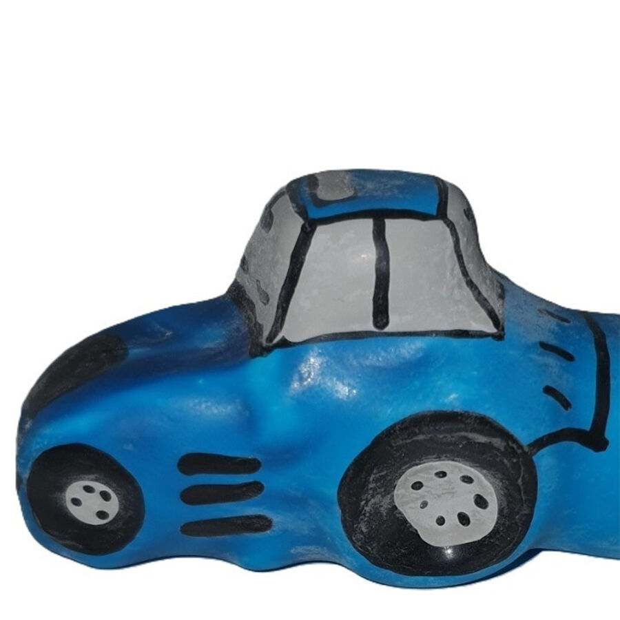 CONDOMERIE – HANDPAINTED NOVELTY CONDOMS TRACTOR BLUE XL