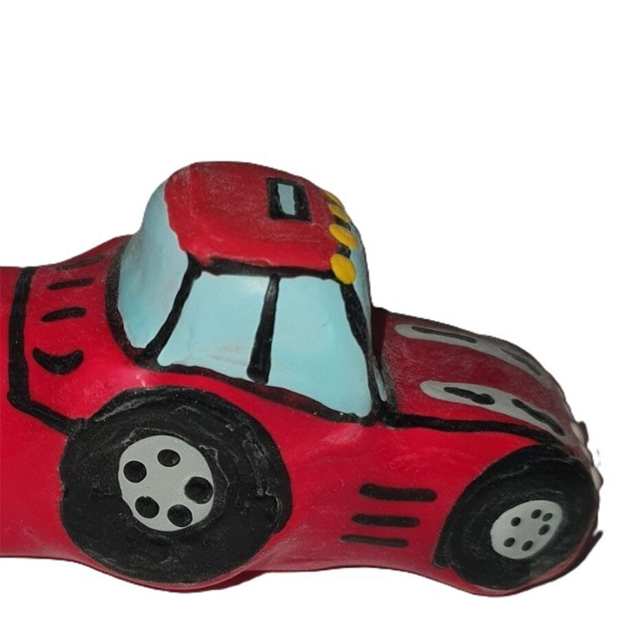 CONDOMERIE – HANDPAINTED NOVELTY CONDOMS TRACTOR RED XL